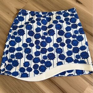 Topshop Blue Floral Tube Top